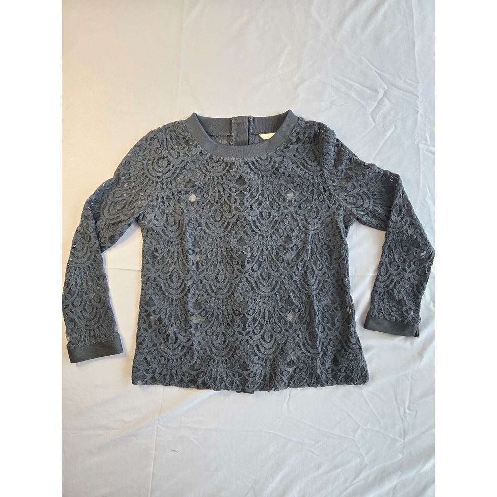 Y2K Banana Republic Lace Trim Cardigan Slim Fit Gothic Coquette